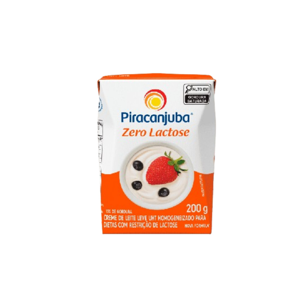 Creme de Leite Zero Lactose 200g - Piracanjuba
