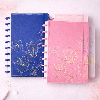 Caderno de Disco Flowers B5 80 Fls/10 discos - 25,5x18,5cm em Oferta na Shopee