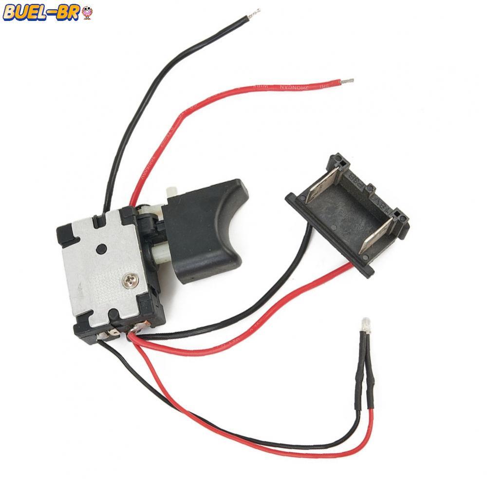 Interruptor De Gatilho De Botão Para Furadeira Elétrica Controle De Velocidade À Prova De Poeira DC 21 25V