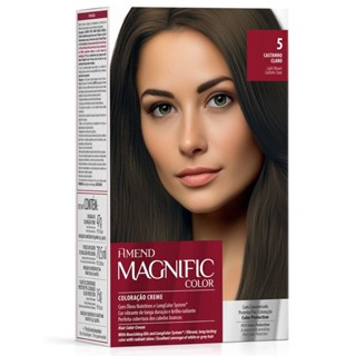 Coloração Magnific Amend Profissional Castanho Claro (5) em Oferta na Shopee