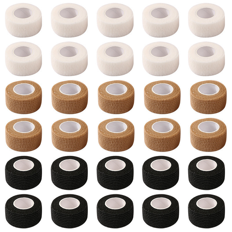 10 Rolos de Bandagens Elásticas Autoadesivas, 2,5 cm de Comprimento * 2 m de Comprimento, Fita de Bandagem Descartável 9
