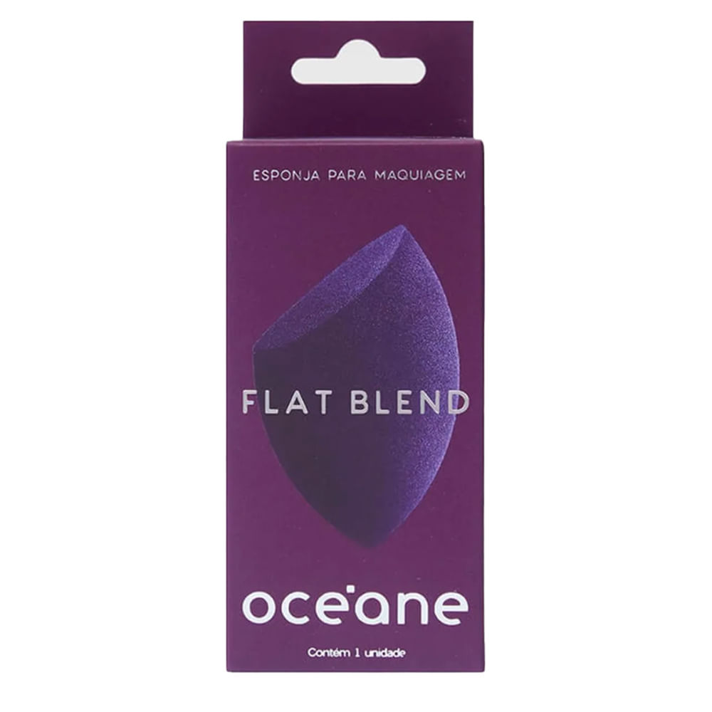 Esponja De Maquiagem Océane Flat Blend Roxo