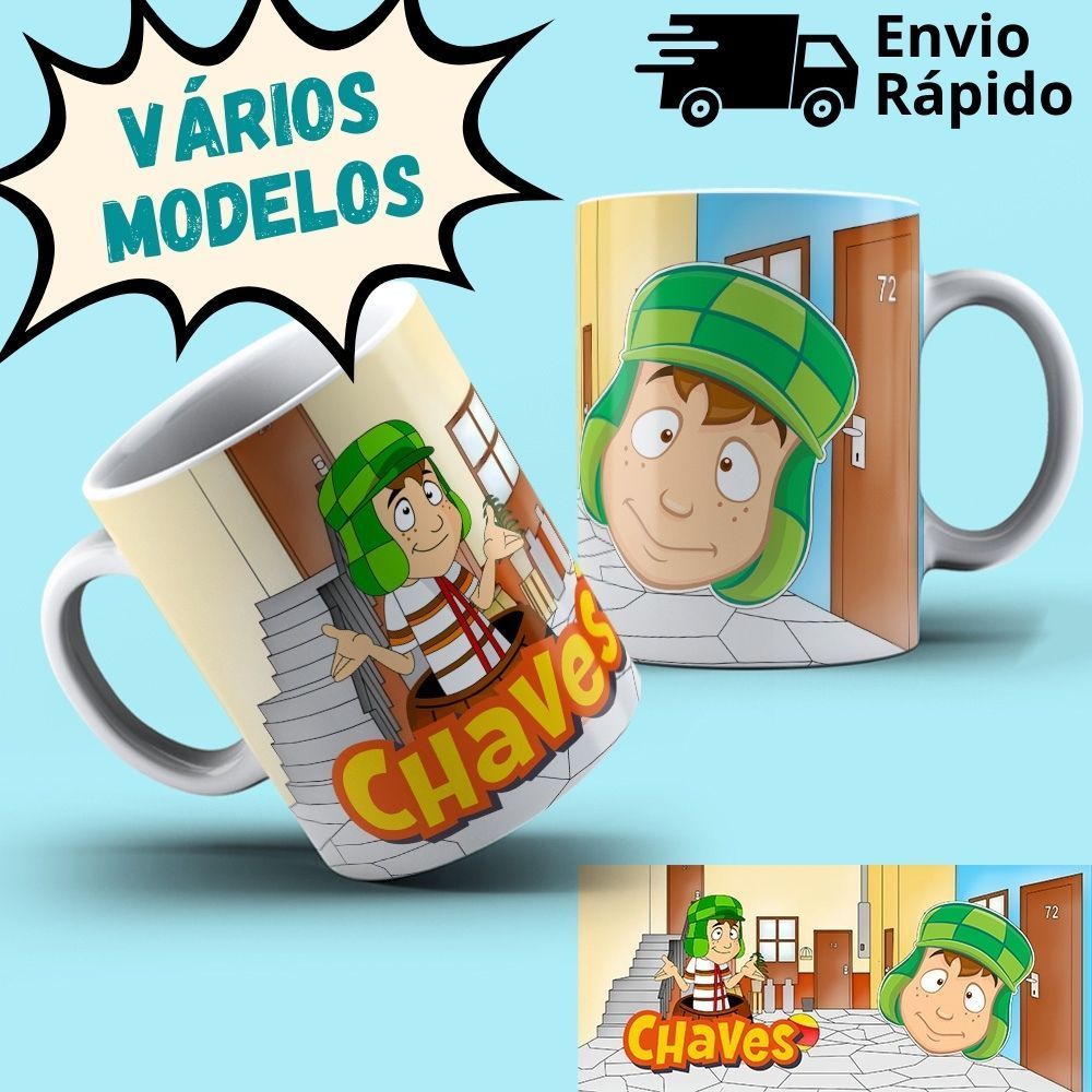 Caneca Chaves / Chiquinha / Seu Madruga / Kiko / Dona Florinda / Dona Clotilde / Bruxa do 71 /