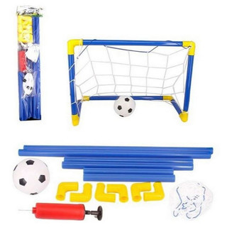 Kit Futebol Golzinho Mini Trave Rede, Bola E Bomba de encher brinquedo para menino divertido