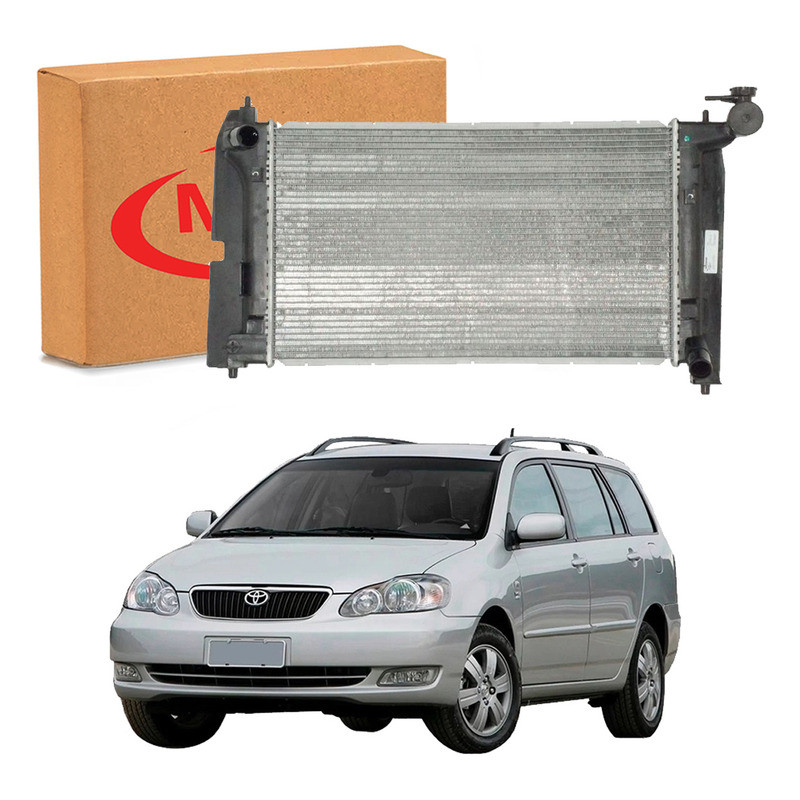 Radiador Agua Corolla Fielder 1.8 16v Manual 2004 A 2008 em Oferta na Shopee