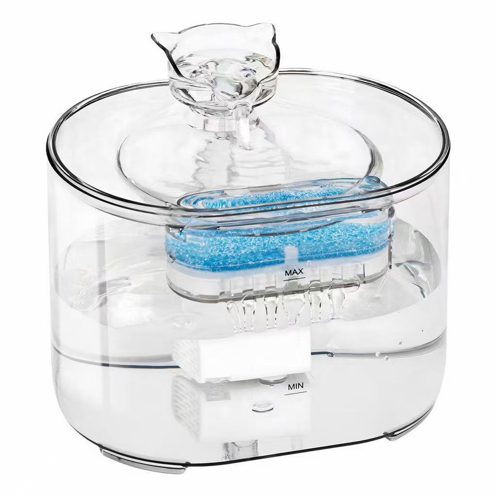 Bebedouro Fonte Água Cascata Para Pets Gatos Cães Automáto 2l Silencioso Antiderrapante