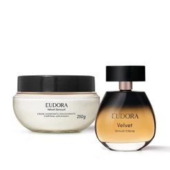 Combo Eudora Velvet Sensual Intense Desodorante Colônia 100ml + Creme Corporal Velvet Sensual 250g