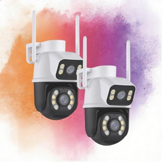 Camera Externa Ip a Prova D'água Wifi Dupla 2 Em 1 com Visao Noturna C/ Vigilância PTZ De Lente Dupla WIFI IP De 6M em Oferta na Shopee