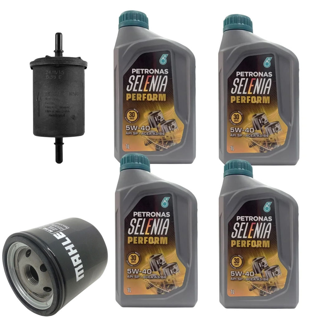Kit Revisão 4 Litros Óleo Petronas 5W40 + Filtros Peugeot Renault Citroen em Oferta na Shopee