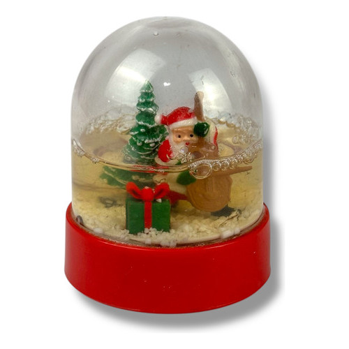 Globo De Neve Papai Noel Coca-cola Antigo - Decoração Vermelho Nenhum