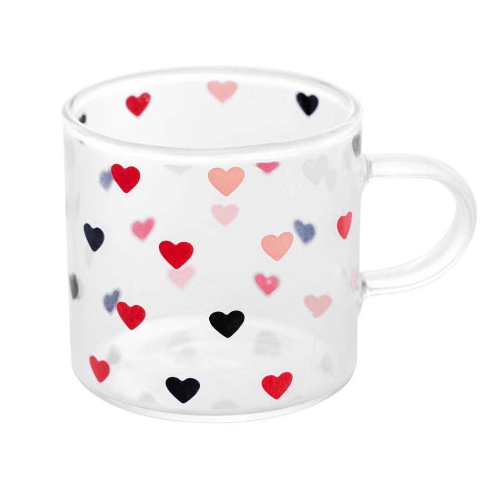 Caneca de Vidro Borossilicato Resistente ao Calor Love 120ml