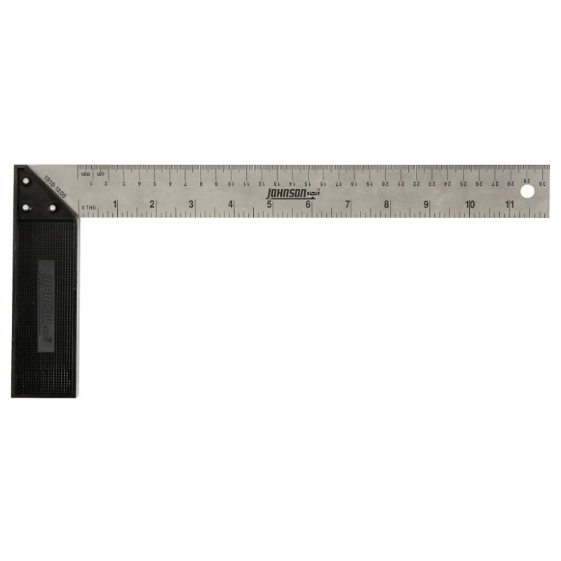 Esquadro Combinado em Aço Inoxidável 12 Polegadas 30cm com Régua e Nível de Bolha, Ferramenta de Medição e Marcação
