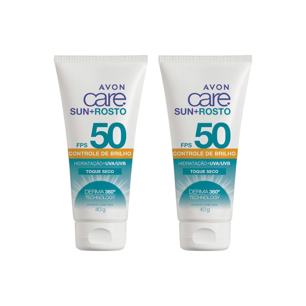 Creme Protetor Solar Avon Care Sun+ Rosto FPS 50 40g em Oferta na Shopee