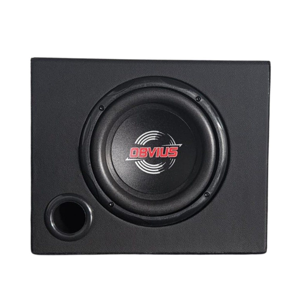 CAIXA AMPLIFICADA SUBWOOFER 8 " OBVIUS ATIVA SOM GRAVE CARRO