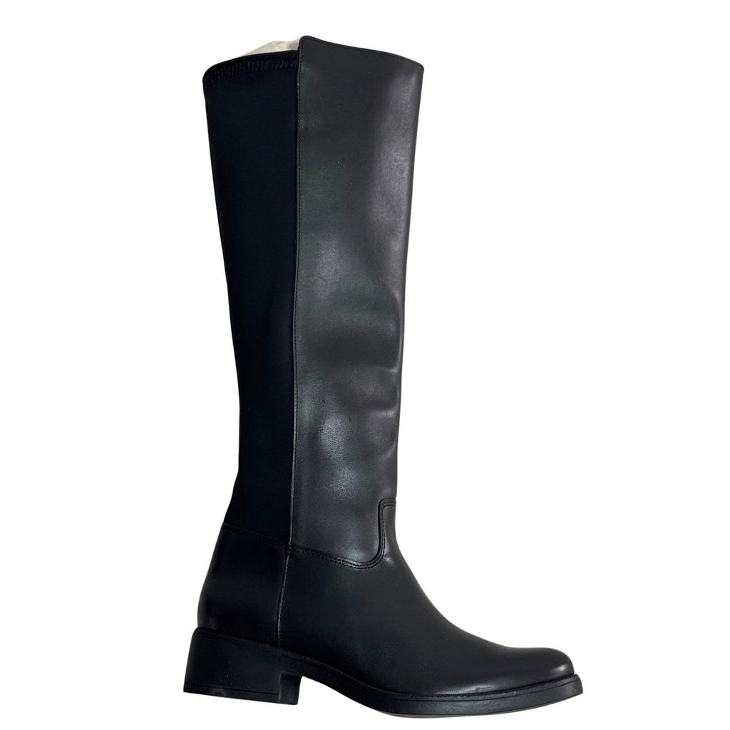 Bota Montaria Couro com Lycra Ajustável – Salto 4cm