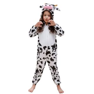 Fantasia Infantil Vaquinha Meninas Com Capuz Macia Festa em Oferta na Shopee