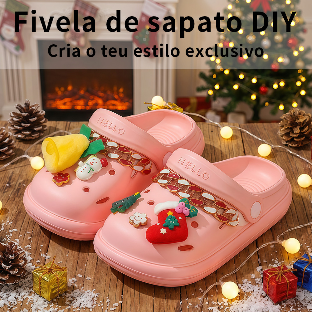 Babuche Infantil Feminina Menina Papete Leve Macia Confortável Antiderrapante Anticolisão Respirável Calçado Escolar