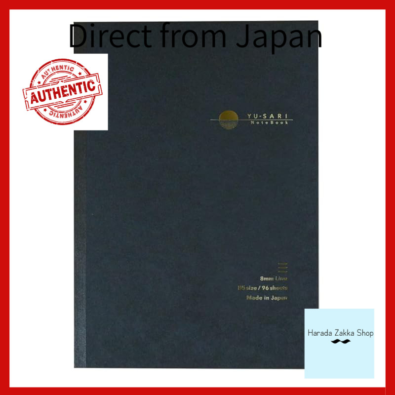 Nakabayashi YU-SARI Notebook for Fountain Pens B5/General U-ruled NYN-B501-NU Navy[Direct from Japan]