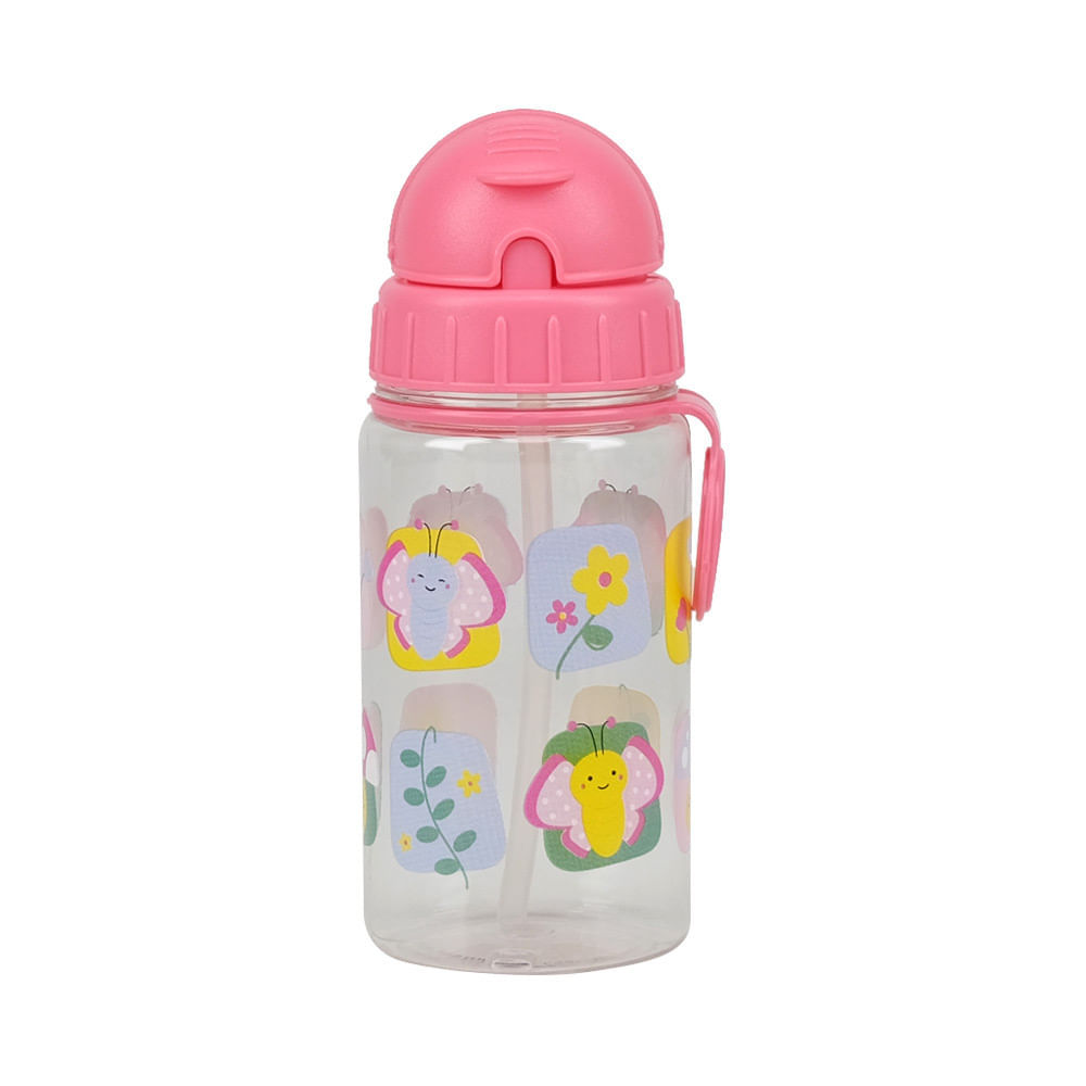 Garrafa Infantil com Canudo Le baby Butterfly 350ml em Oferta na Shopee