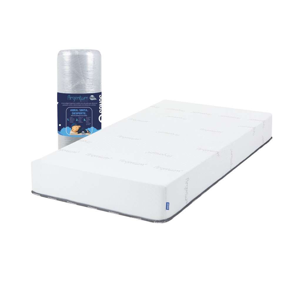 Colchão Sonos Sense Argentum Solteiro Ortopédico Espuma D33 88x188x19 a Vácuo em Oferta na Shopee