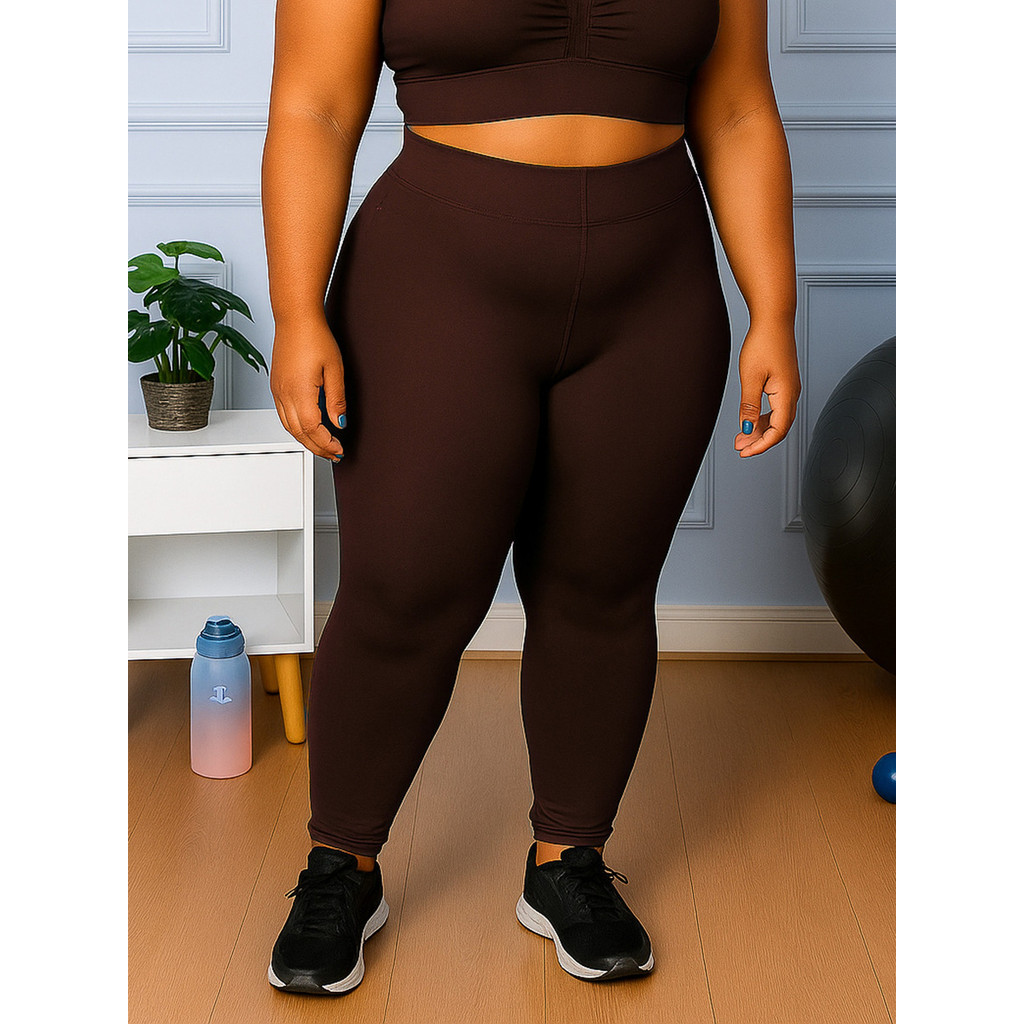 Calça Legging Suplex Plus Size G1 G2 G3 G4 Academia Fitness