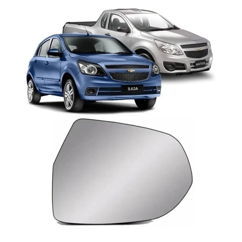 Lente Refil Espelho Retrovisor Montana 2010 2011 2012 2013 2014 2015 2016 2017 2018 2019 2020 2021 Sem Base