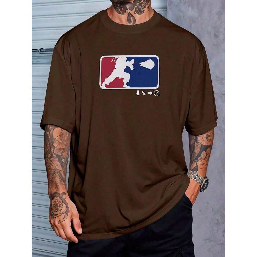 Camiseta estampado Streetwear gamer mascuino academia esporte lazer