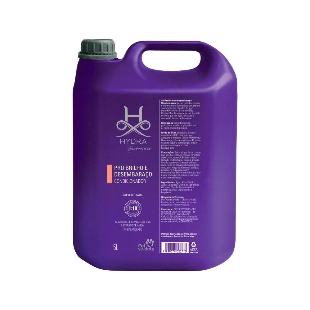 Hydra Groomers Condicionador Pro Brilho E Desembaraço 5 L - 1:10