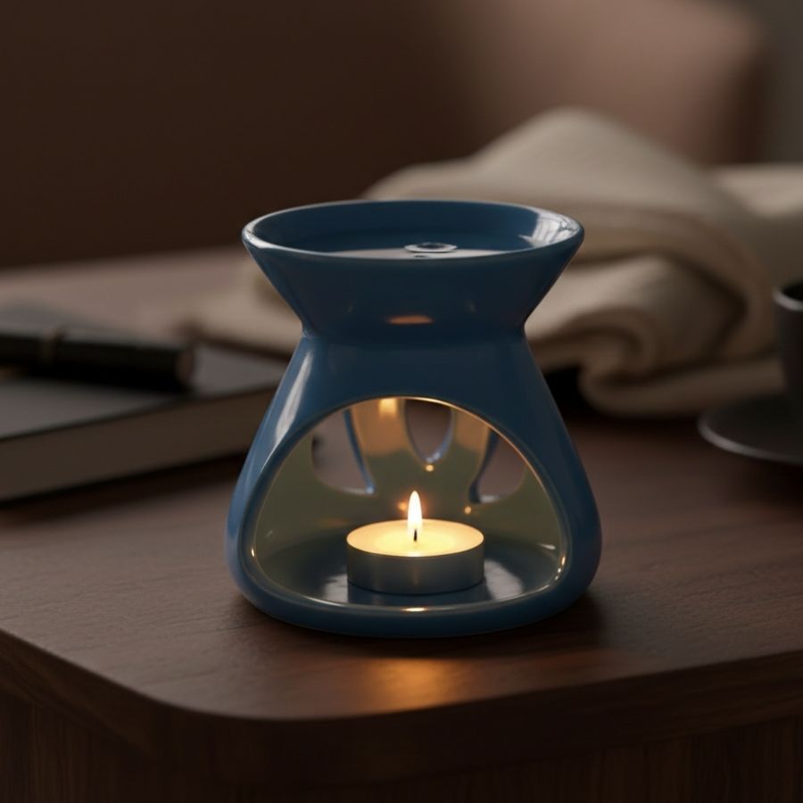Rechaud Aromatizador de Ambiente - Azul - 6,5x6cm - 1 unidade - Rizzo