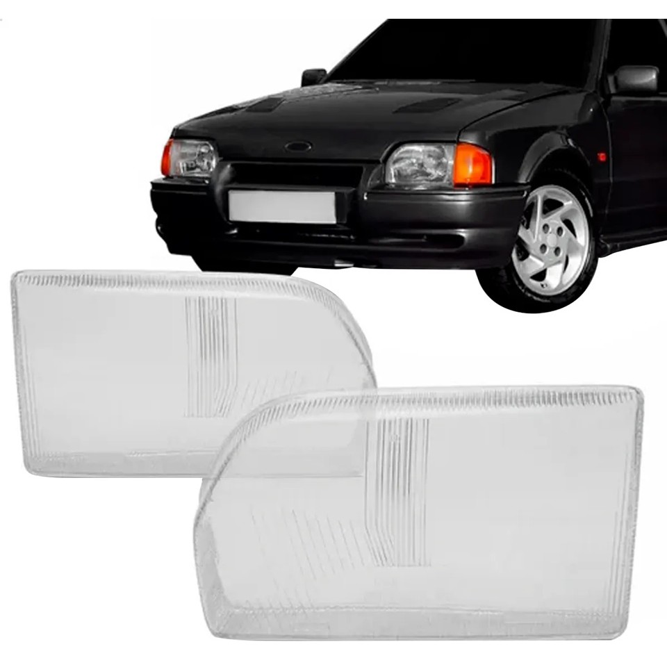 Lente Farol Escort Hobby 1987 1988 1989 1990 1991 1992 1993 Vidro