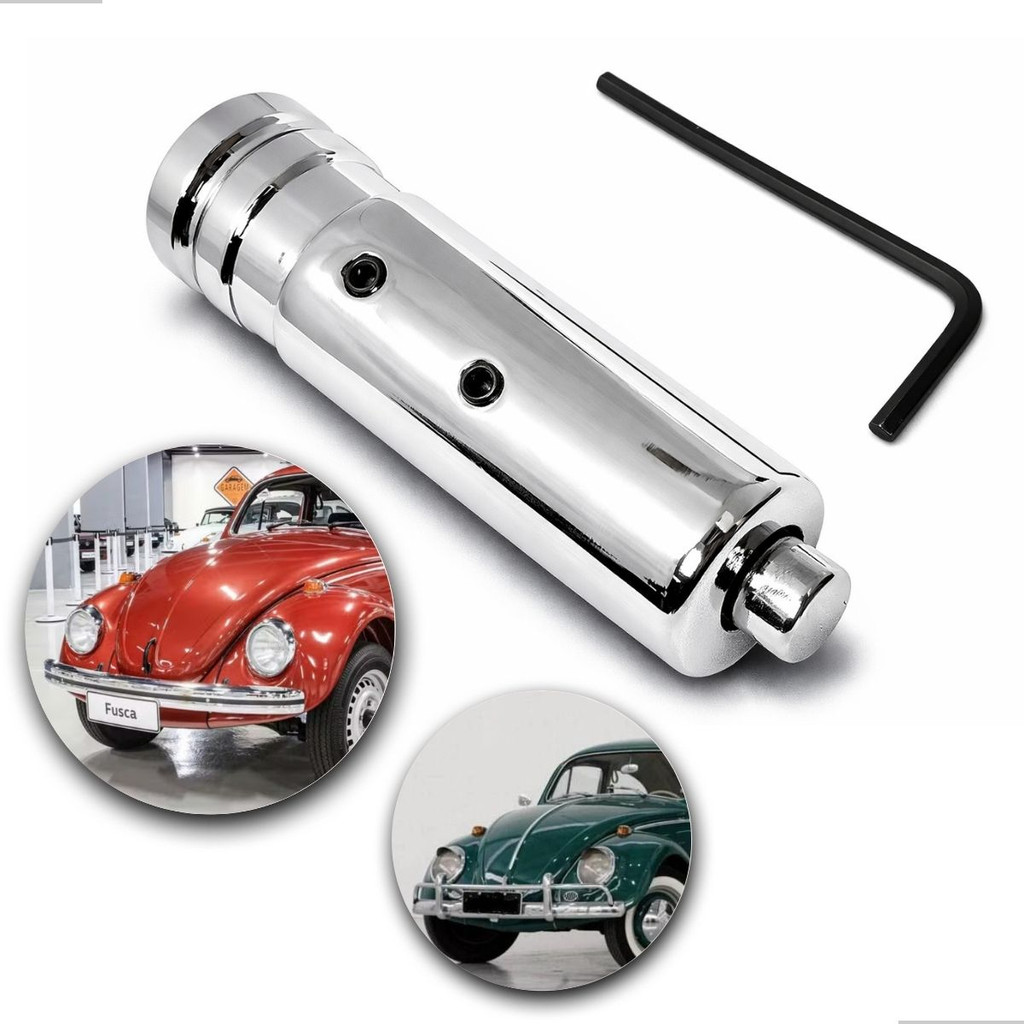 Manopla De Freio De Mão Esportiva Cromada Vw Fusca Brasilia