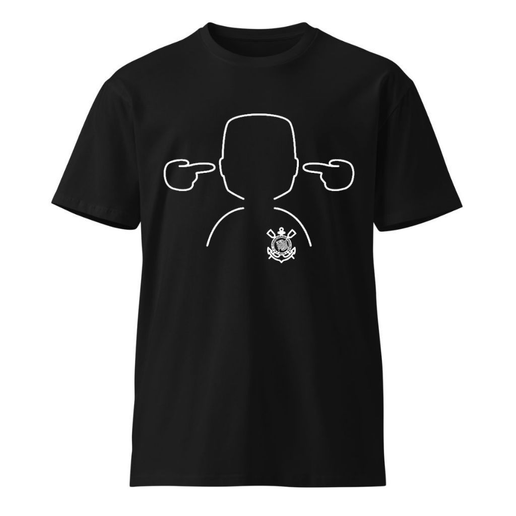 Camiseta Estampada Personalizada Memphis Depay Corinthians Timão Camisa Paulistão 2025 100% Algodão Dedo Orelha