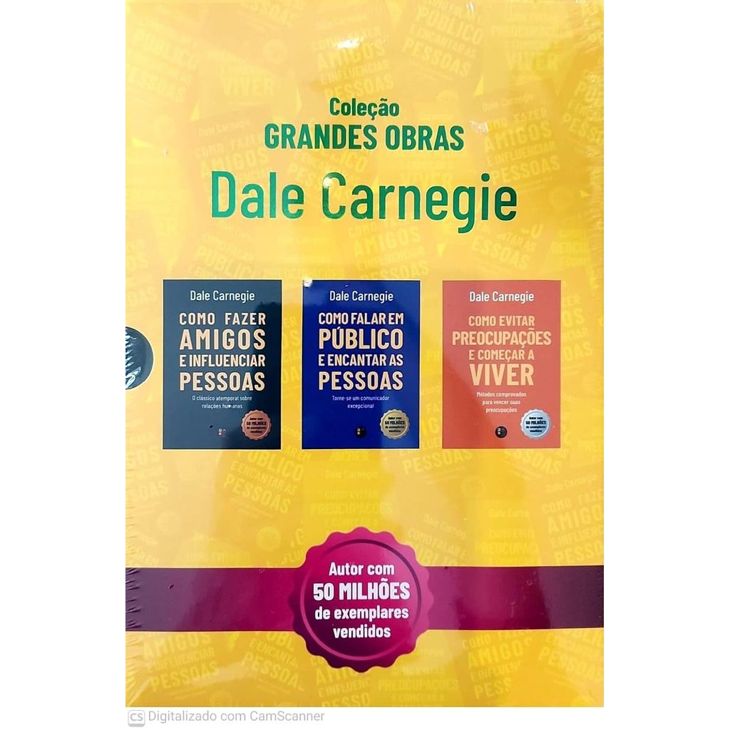 Box Com 3 Grandes Obras do autor de Como Fazer Amigos e Influenciar Pessoas | Dale Carnegie em Oferta na Shopee