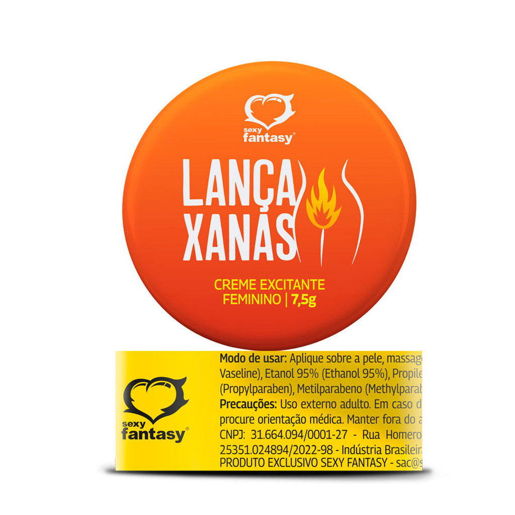 Pomada Excitante Feminino - 7,5 g | Sexy Fantasy Lança Xanas
