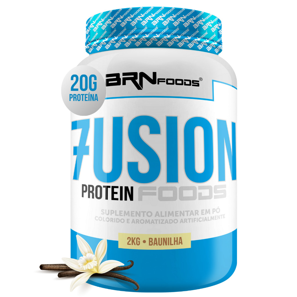 Whey Protein Fusion Protein 2kg - Ganho de massa muscular e força - BRNFoods