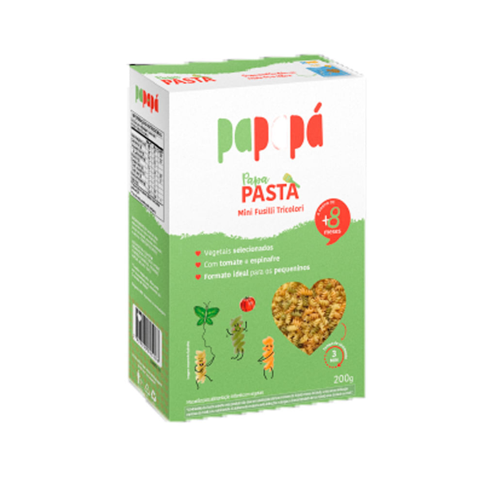 Papa Pasta Papapá Alimento Infantil +8 meses 200g em Oferta na Shopee