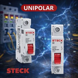 Disjuntor Unipolar Monopolar Din Steck 10a 16a 20a 32a 40a Original Inmetro Proteção Quadro Elétrico em Oferta na Shopee