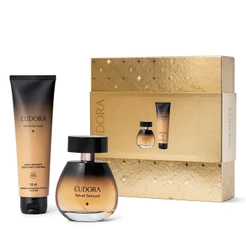 Eudora Velvet Sensual Kit Presente Natal: Desodorante Colônia 100ml + Loção Desodorante Hidratante Corporal 150ml