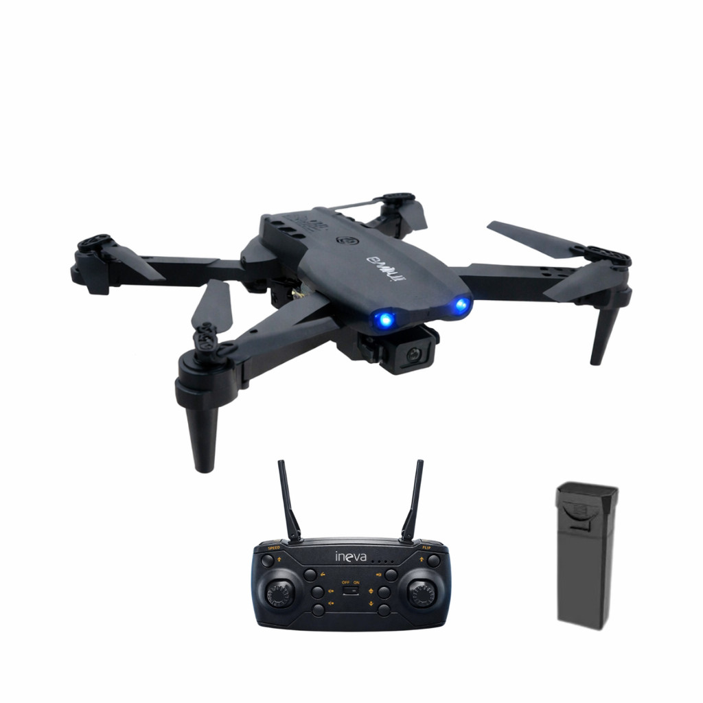 Drone Dobrável Inova WRJ-12620 1080P WiFi FPV com Sensor Anticolisão 2600mAh e Manobras 360°