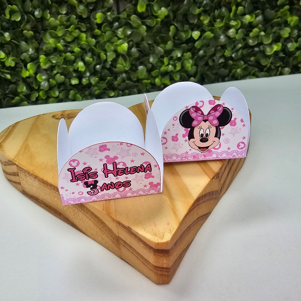 Forminha para Doces Brigadeiro MINNIE ROSA - Personalizados - Festa infantil - Aniversário - Lembrancinha