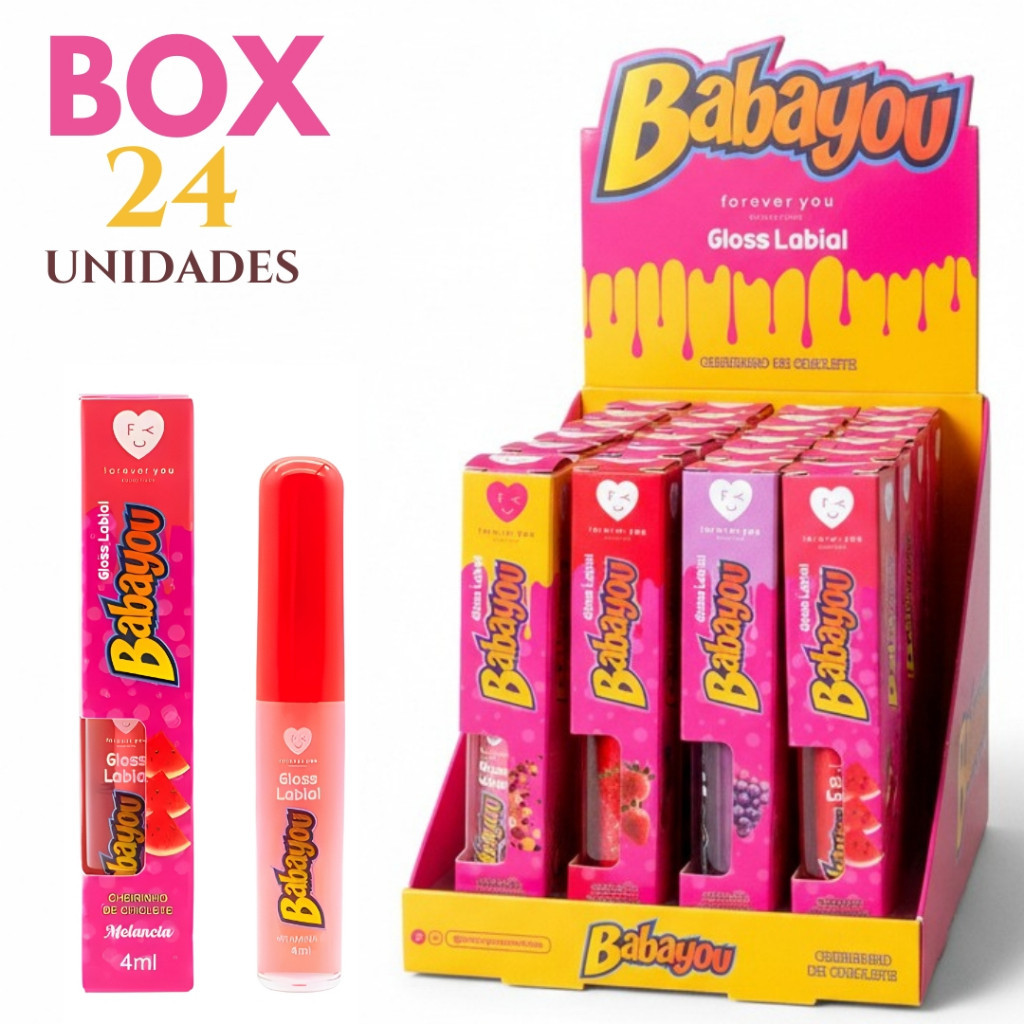 GLOSS LABIAL BABAYOU CHEIRINHO DE CHICLETE - FOREVER YOU