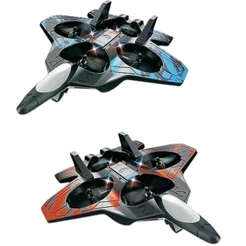 Super Avião de Caça LED Brinquedo Recarregável com Controle Remoto