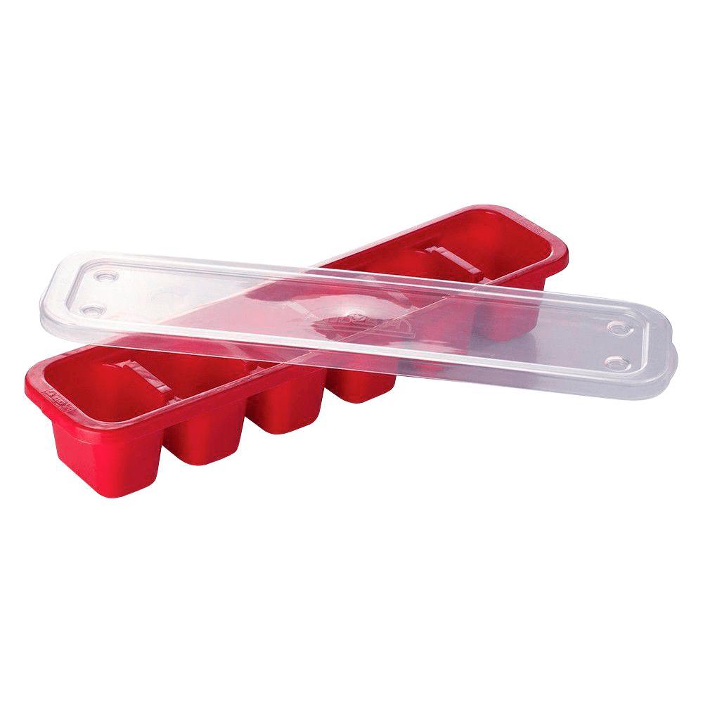 Forma para Gelo com Tampa 180ml Plasútil - 4167 em Oferta na Shopee