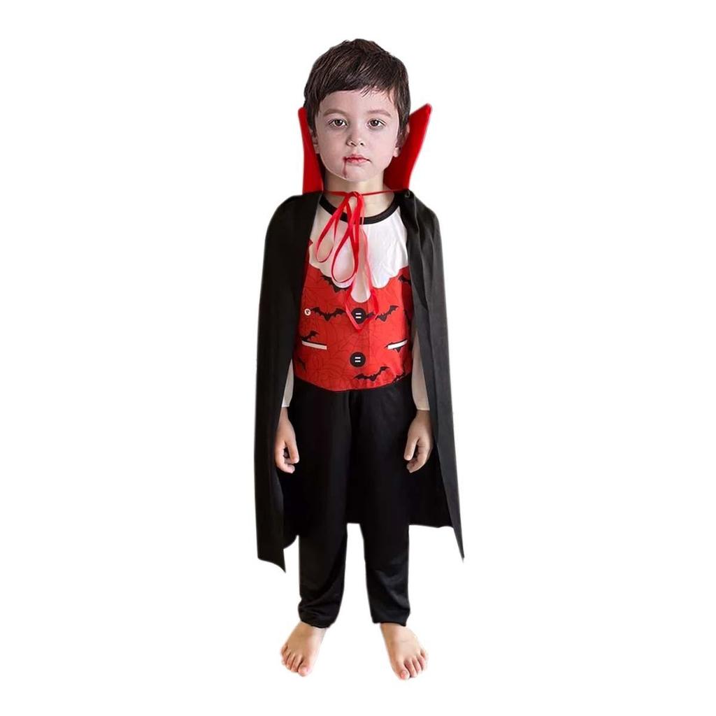 Fantasia Vampiro Infantil de Halloween Com Capa em Oferta na Shopee