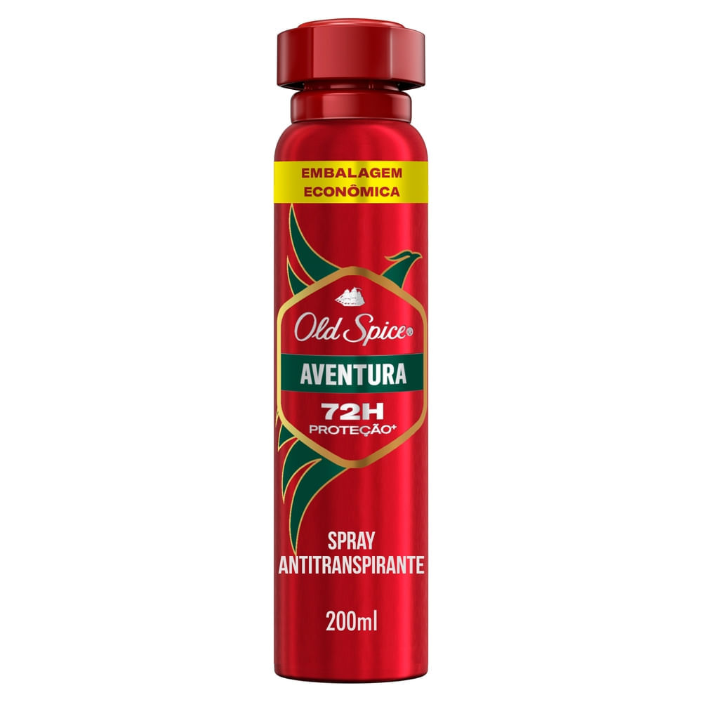 Desodorante Old Spice Aventura Aerossol Antitranspirante  200ml