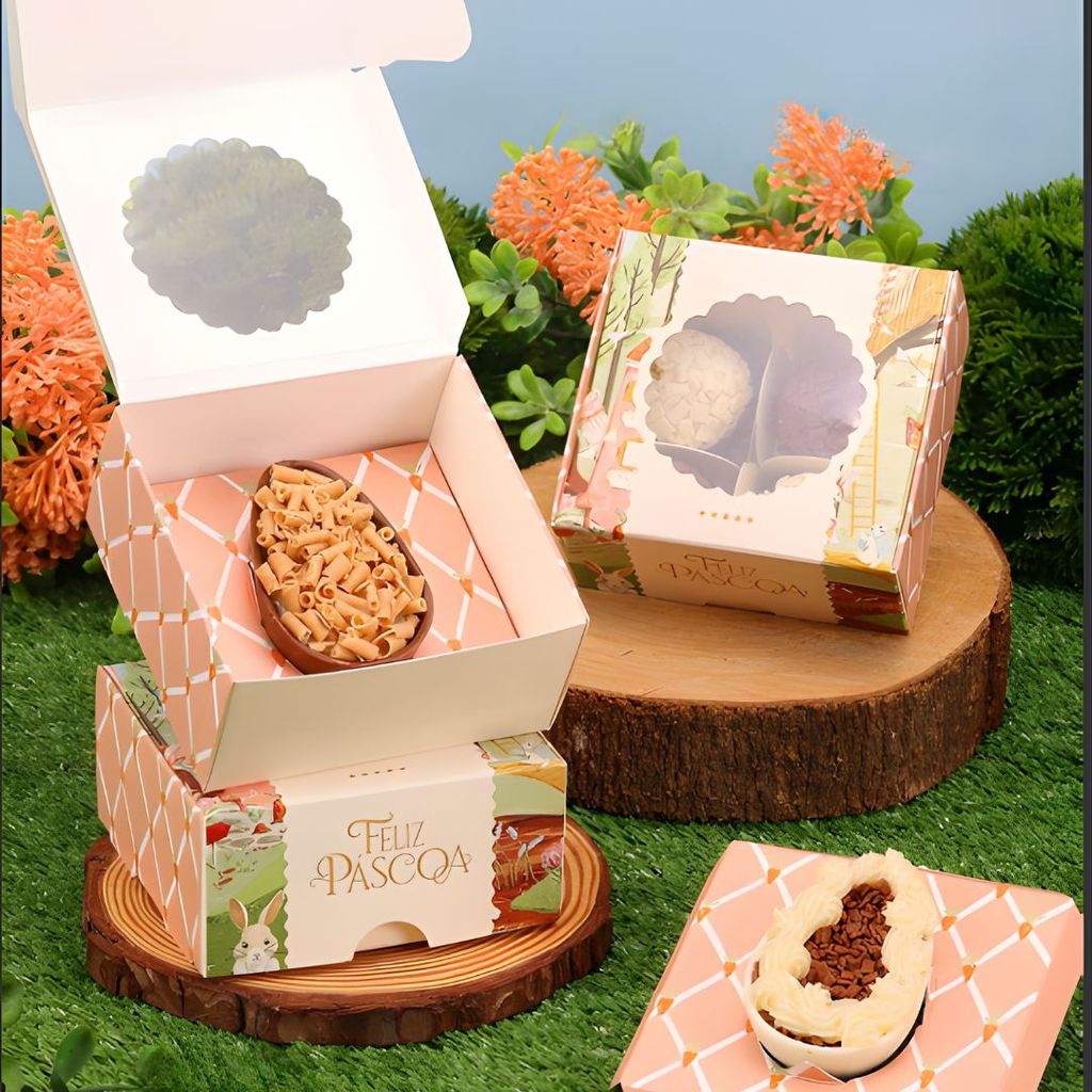 30 CAIXAS P/ 4 DOCES OU OVO 50G C/ VISOR VILA ENCANTADA 5481 ( PASCOA JANGO 2026 ) em Oferta na Shopee