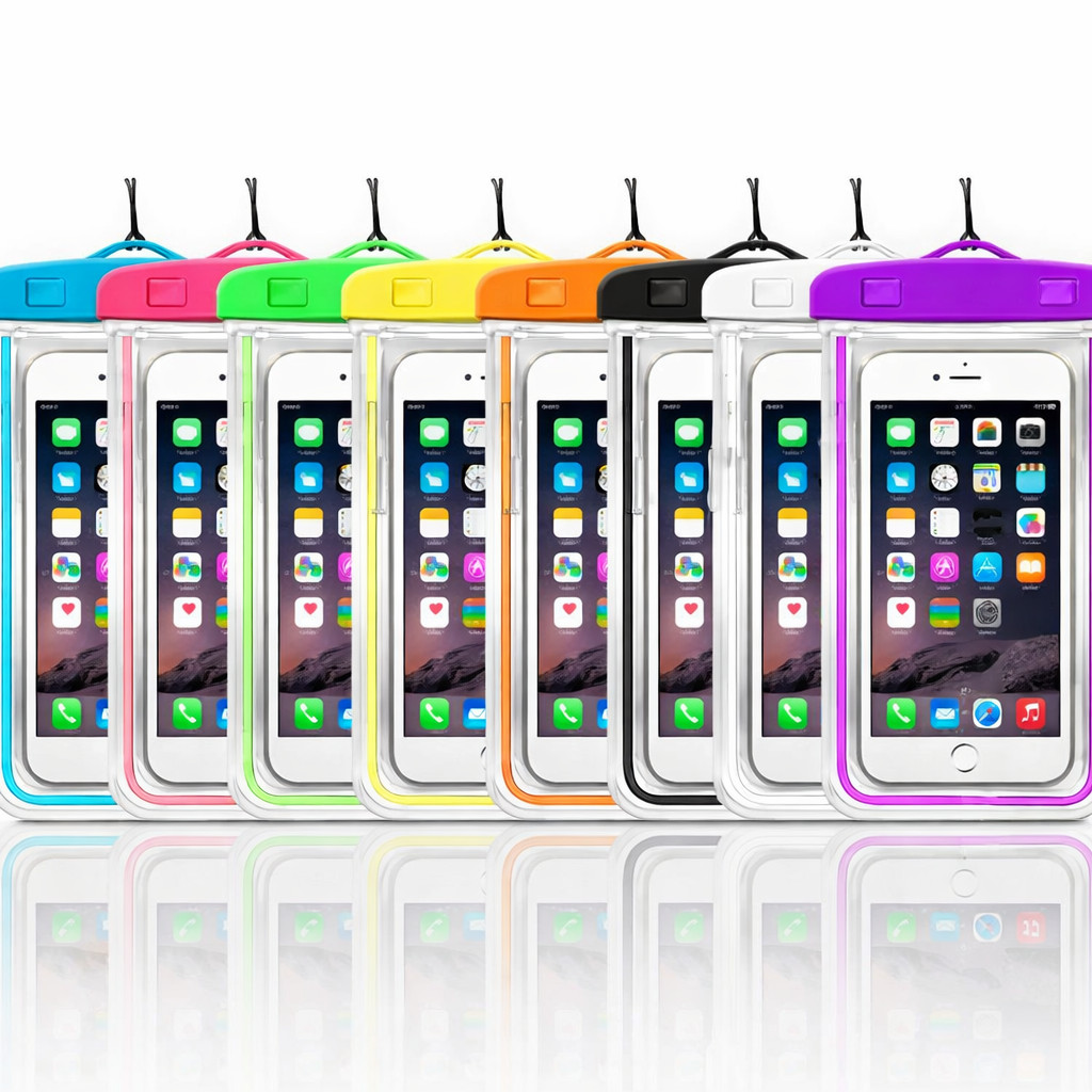 Capa Prova D'Água Compatível Com Celular Até 7.2 Polegadas