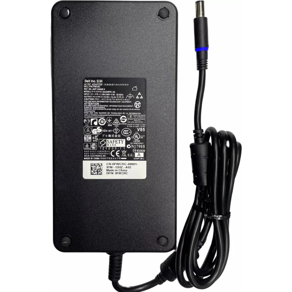 Carregador Fonte Compativel Dell G3 G5 G7 G15 Gamer 240w 12.3a