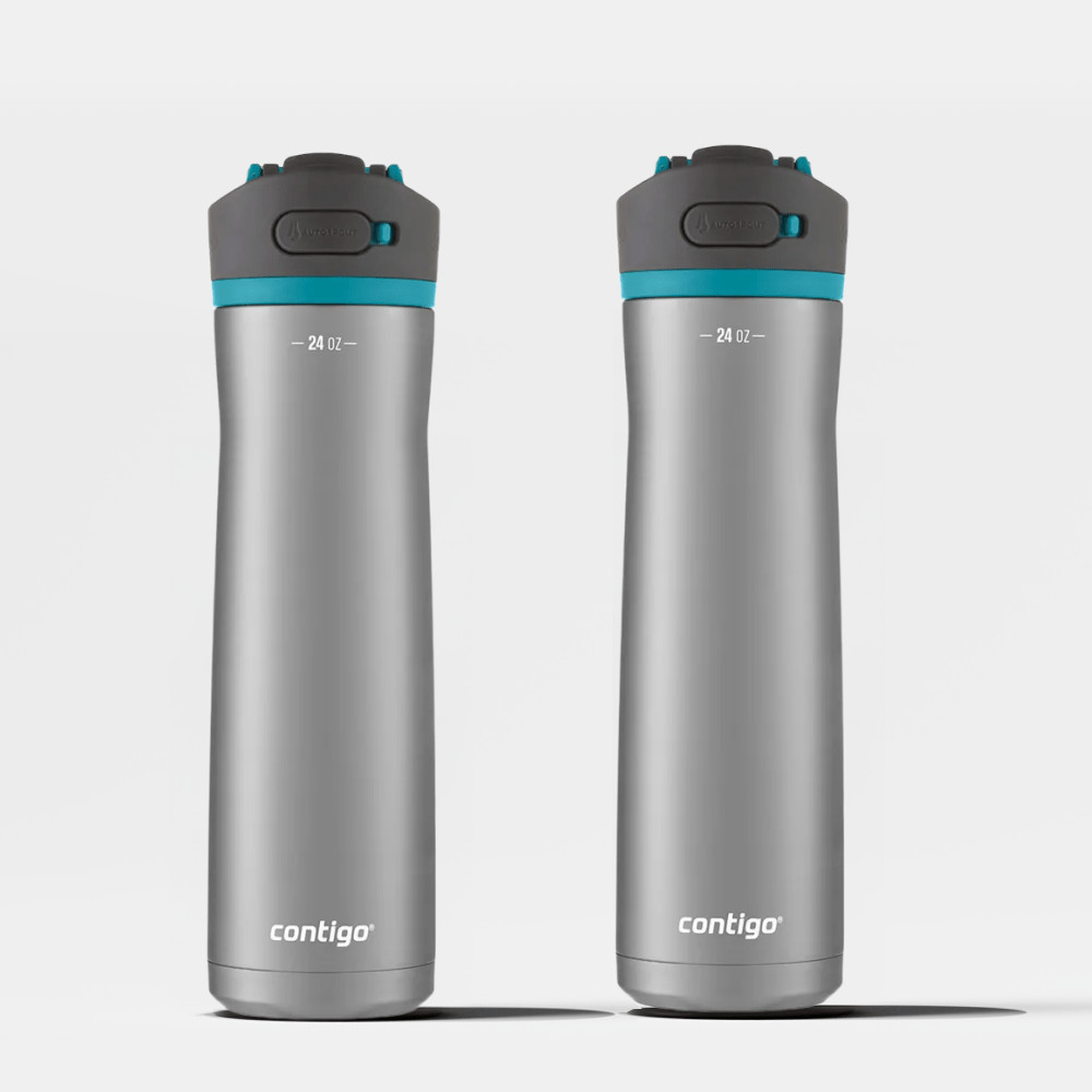 Kit com 2 Garrafas Térmicas Ashland Chill AUTOSPOUT® Azul Contigo | 709ml em Oferta na Shopee
