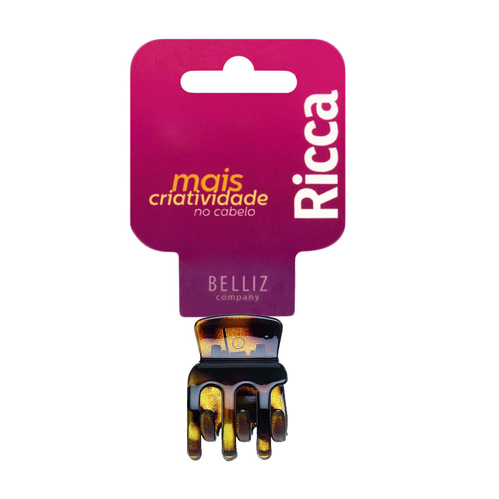 Piranha para Cabelo Ricca Pequena Lisa Cores Sortidas 1 Unidade Ref: 861 em Oferta na Shopee